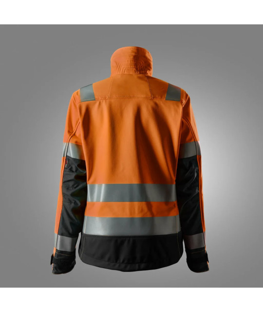 Warning jacket in softshell in women's model, warning class