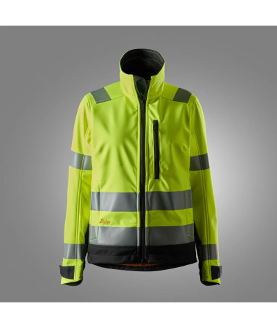 Warning jacket in softshell in women's model, warning class
