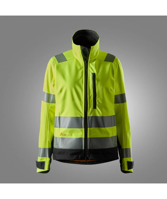 Warning jacket in softshell in women's model, warning class