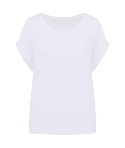 Eco-Friendly Ladie's Rolled-Up Sleeves T-shirt