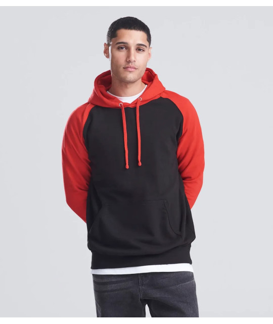 Just Hoods Baseball Hoodie | ADT Tryck