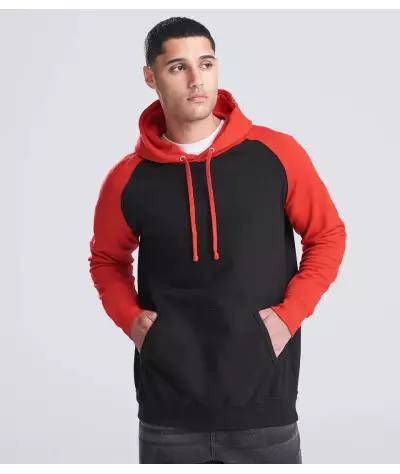 Just Hoods Baseball Hoodie | ADT Tryck