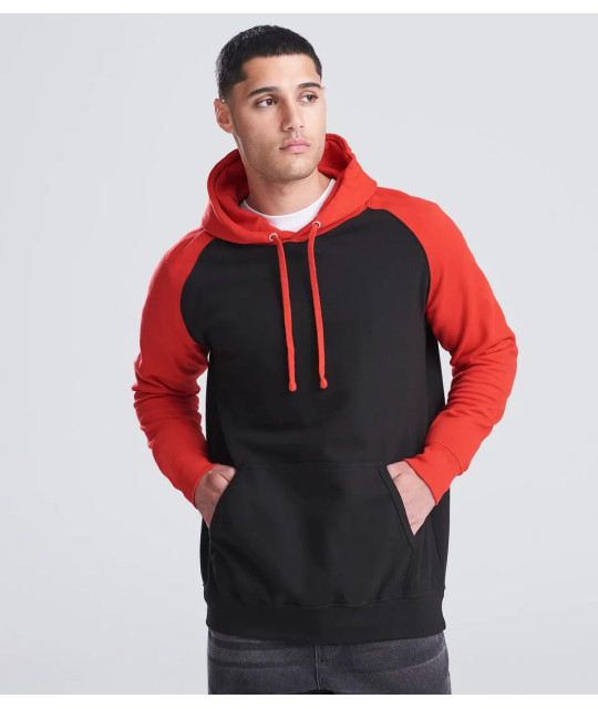 Just Hoods Baseball Hoodie | ADT Tryck