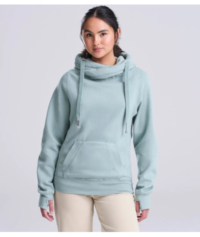 Cross Neck Hoodie