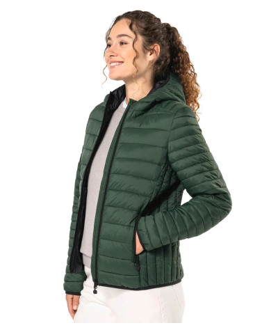 Kariban Ladies' Lightweight Hooded Padded Jacket | ADT Tryck
