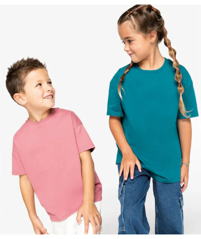 Eco-Friendly Kids' Dropped Shoulders T-shirt