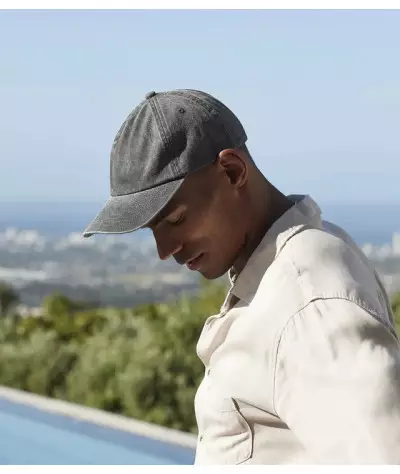 Beechfield Relaxed 5 Panel Vintage Cap | ADT Tryck