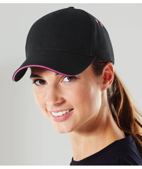 Beechfield Ultimate 5 Panel Cap - Sandwich Peak | ADT Tryck