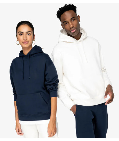 Uni. EcoFriendly Brushed Fleece Drop.Shoulder Hood