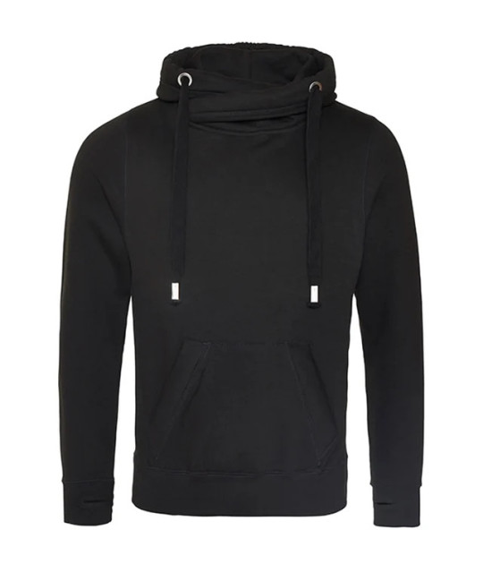 Cross Neck Hoodie