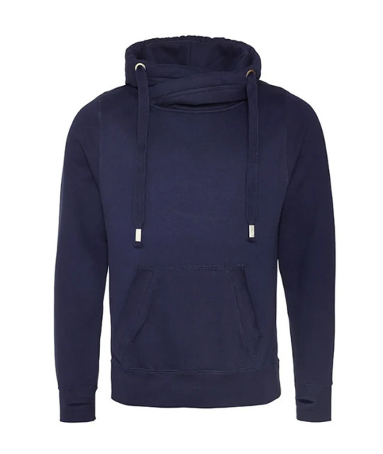 Cross Neck Hoodie