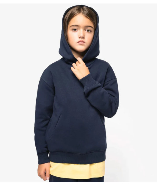Eco-Friendly Kids' Oversize Hooded Sweatshirt