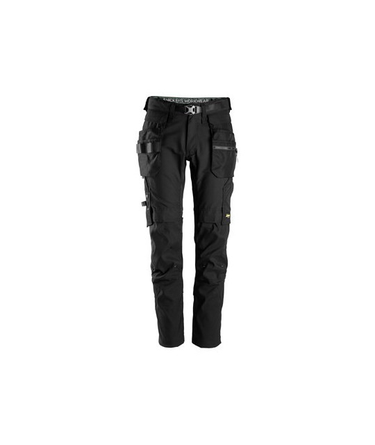 Snickers Workwear FlexiWork Arbetsbyxa+ avtagbar hölsterficka Snick...
