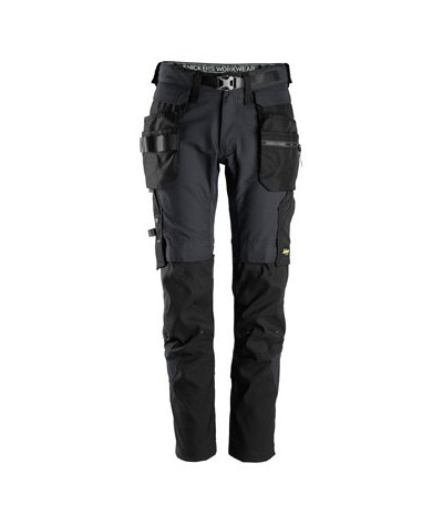 Snickers Workwear FlexiWork Arbetsbyxa+ avtagbar hölsterficka Snick...