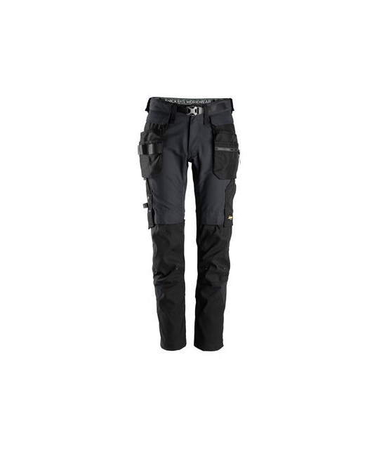 Snickers Workwear FlexiWork Arbetsbyxa+ avtagbar hölsterficka Snick...