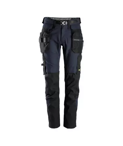 Snickers Workwear FlexiWork Arbetsbyxa+ avtagbar hölsterficka Snick...