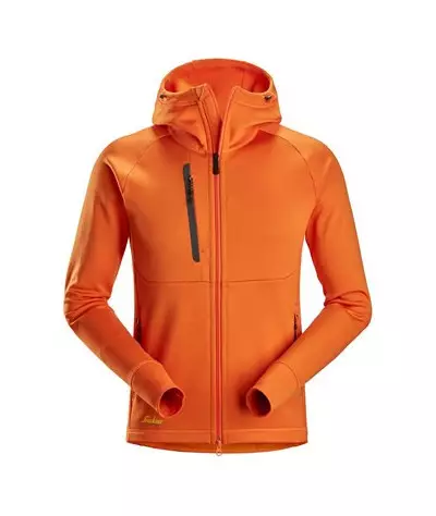 Snickers Workwear Polartec® Power Stretch® huvtröja med hellång dra...
