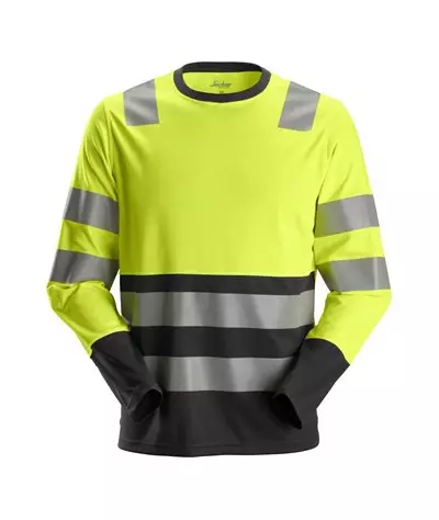 Long-sleeved high-visibility shirt class 2