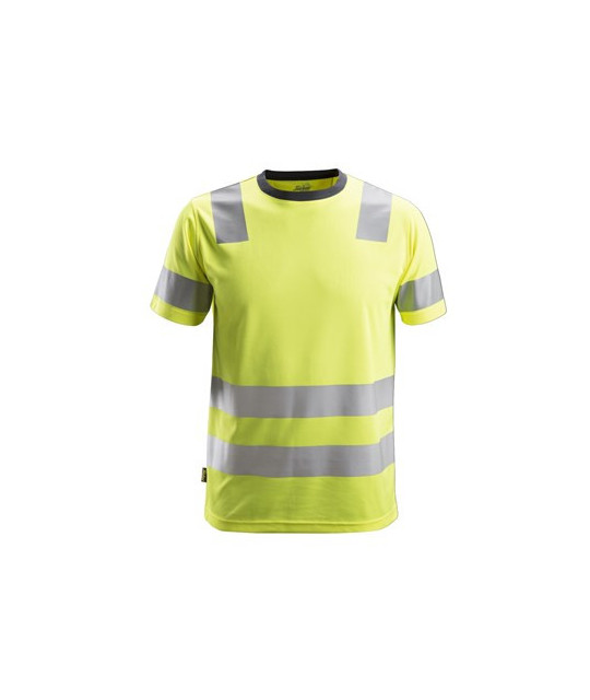 Short-sleeved high-visibility shirt, class 2