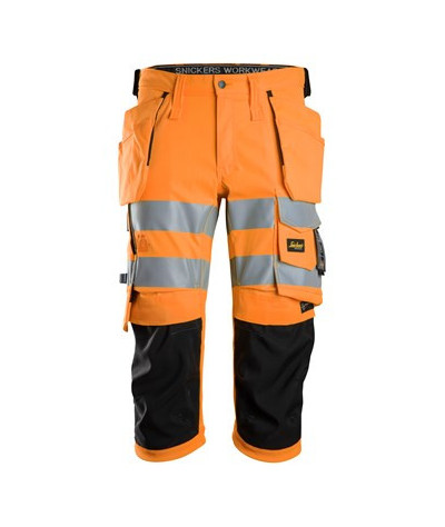 Snickers Workwear Piratbyxor med hölsterfickor, varsel klass 1/2