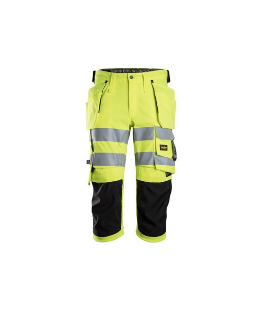 Snickers Workwear Piratbyxor med hölsterfickor, varsel klass 1/2