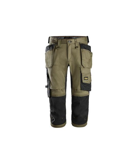 Snickers Workwear Stretchig piratbyxa med hölsterfickor, Snickers W...