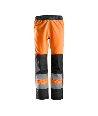 Waterproof shell trousers, high-visibility clothing class 2
