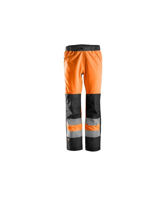 Waterproof shell trousers, high-visibility clothing class 2