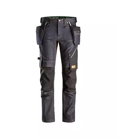 Snickers Workwear Denim Arbetsbyxor+ med hölsterfickor, Snickers Wo...