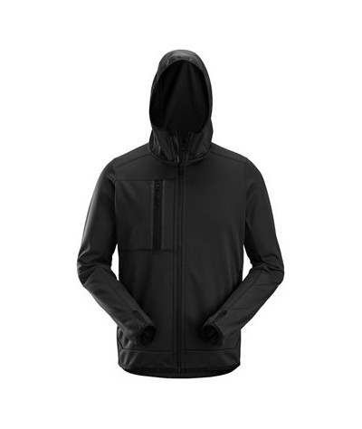 Fleece hoodie with full-length zip