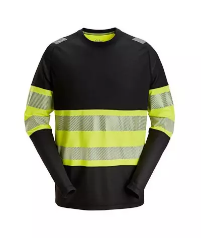 Snickers Workwear Långärmad T-shirt, varsel klass 1, Snickers Workw...