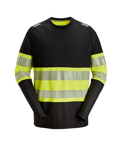 Snickers Workwear Långärmad T-shirt, varsel klass 1