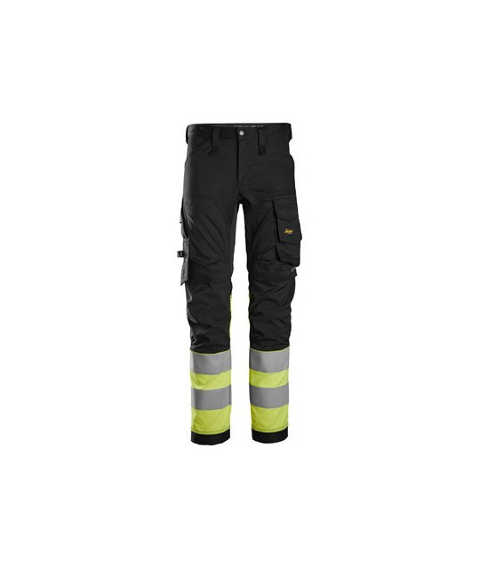 Warning trousers with stretch, class 1