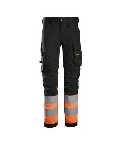 Warning trousers with stretch, class 1