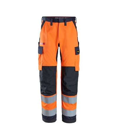 Snickers Workwear Arbetsbyxa, varselorange klass 2