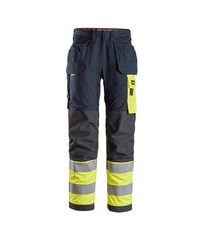 Snickers Workwear Arbetsbyxa med hölsterfickor, varsel klass 1