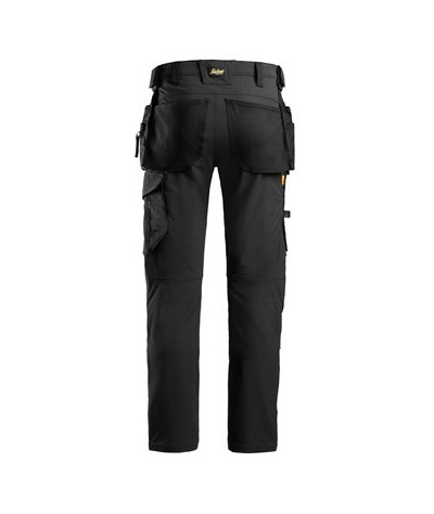 Stretch work trousers with holster pockets