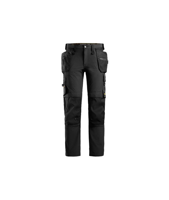 Stretch work trousers with holster pockets