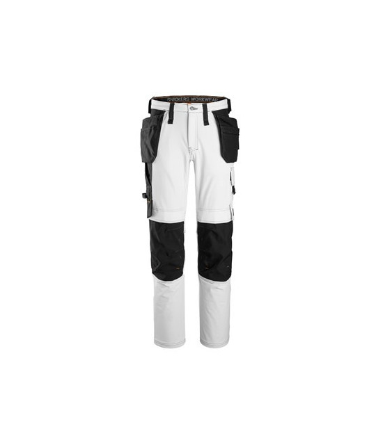 Stretch work trousers with holster pockets