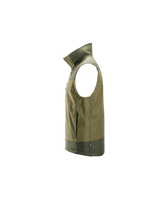 Softshell vest with stretch