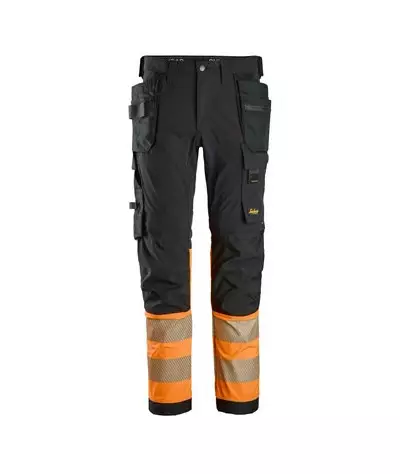 Snickers Workwear Varselbyxor med 4-vägsstretch och hölsterfickor, ...