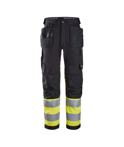 Snickers Workwear Varselbyxor med hölsterfickor, klass 1
