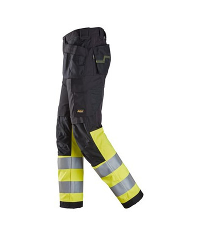 Snickers Workwear Varselbyxor med hölsterfickor, klass 1