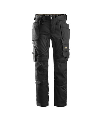 Stretch pants with holster pockets