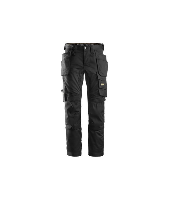 Stretch pants with holster pockets