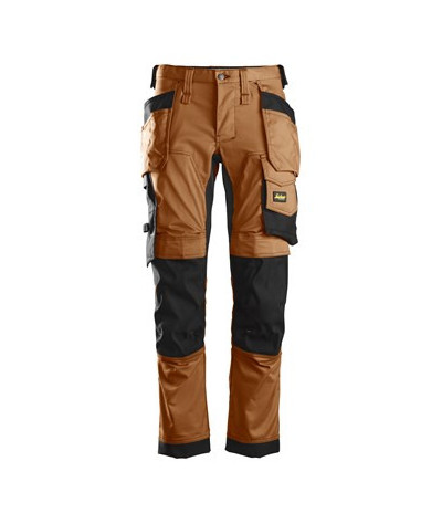 Stretch pants with holster pockets