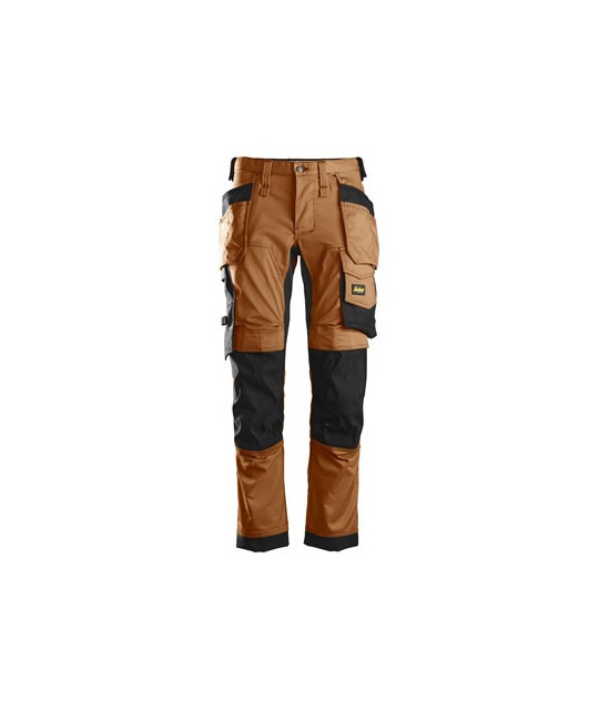 Stretch pants with holster pockets