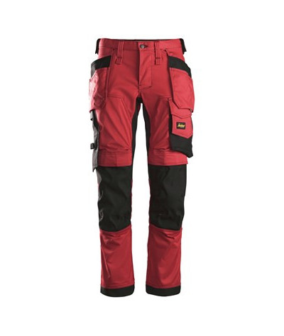 Stretch pants with holster pockets