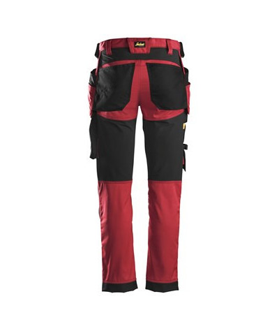 Stretch pants with holster pockets
