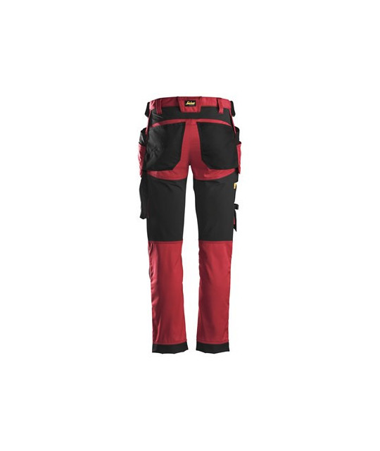 Stretch pants with holster pockets
